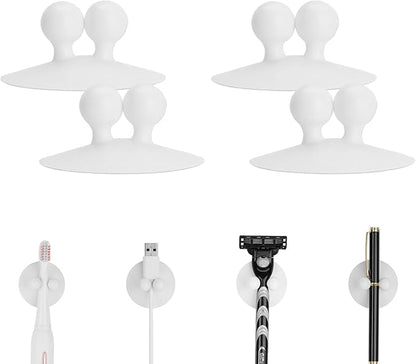 4 PCS Suction Cup Toothbrush Holder