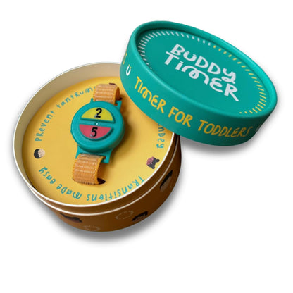 Buddy Timer Visual Wristwatch Timer for Toddlers | 2 & 5 Min Preset | Portable & Waterproof | Reduces Tantrums, Builds Routine & Independence | Sensory Timer for Kids with ADHD & Autism