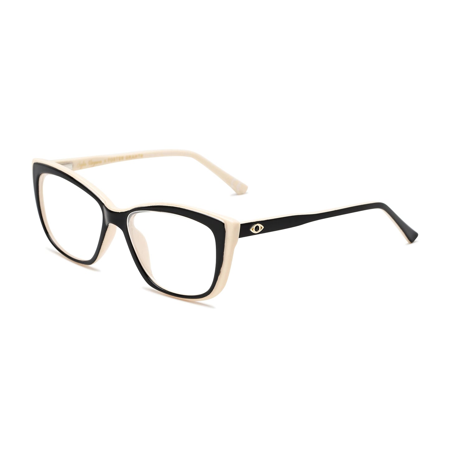 Foster Grant Sofia Vergara x Gloria Blue Light Multi Focus Reading Glasses Square, Women