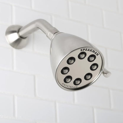 Speakman S-2251-BN Signature Icon Anystream High Pressure Adjustable Solid Brass Shower Head, Brushed Nickel