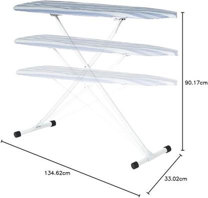 Full Size Ironing Board with Cover & Pad – USA-Made with Enhanced Grip Feet