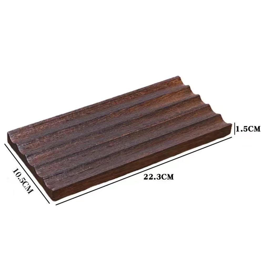 JUTSTJUKO Pen Holder for Desk Rustic Wooden Pencil Holder for Desk,Desk Writing Stationary Organizer Wood Pen Holder Cups Office School Supplies Storage (Red Pear)