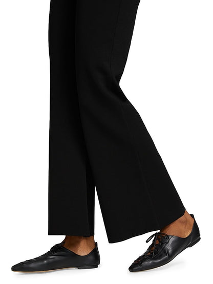Stella McCartney, Compact Knit Kick-Flare Pants, Medium, Black