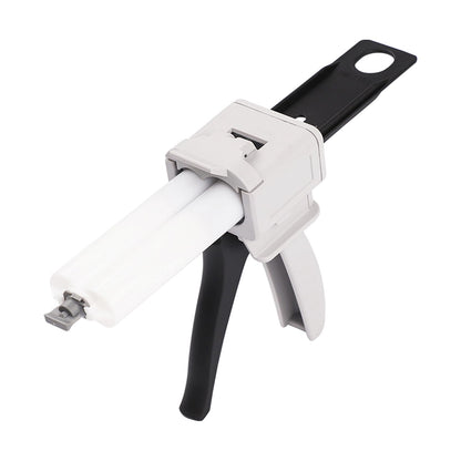Dispensing gun 50ml two-component glue gun 1:1/2:1 epoxy glue gun epoxy gun, suitable for 1:1double cartridges, with 8pcs mixing nozzle (2:1 Dispensing gun)