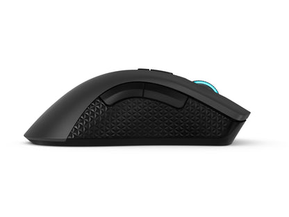 Lenovo Legion M410 Wireless RGB Gaming Mouse – 6 Button Palm Grip Mouse with 16,000 DPI, 53 Hour Rechargeable Battery, 2-Zone RGB Lighting, NVIDIA Reflex Compatible