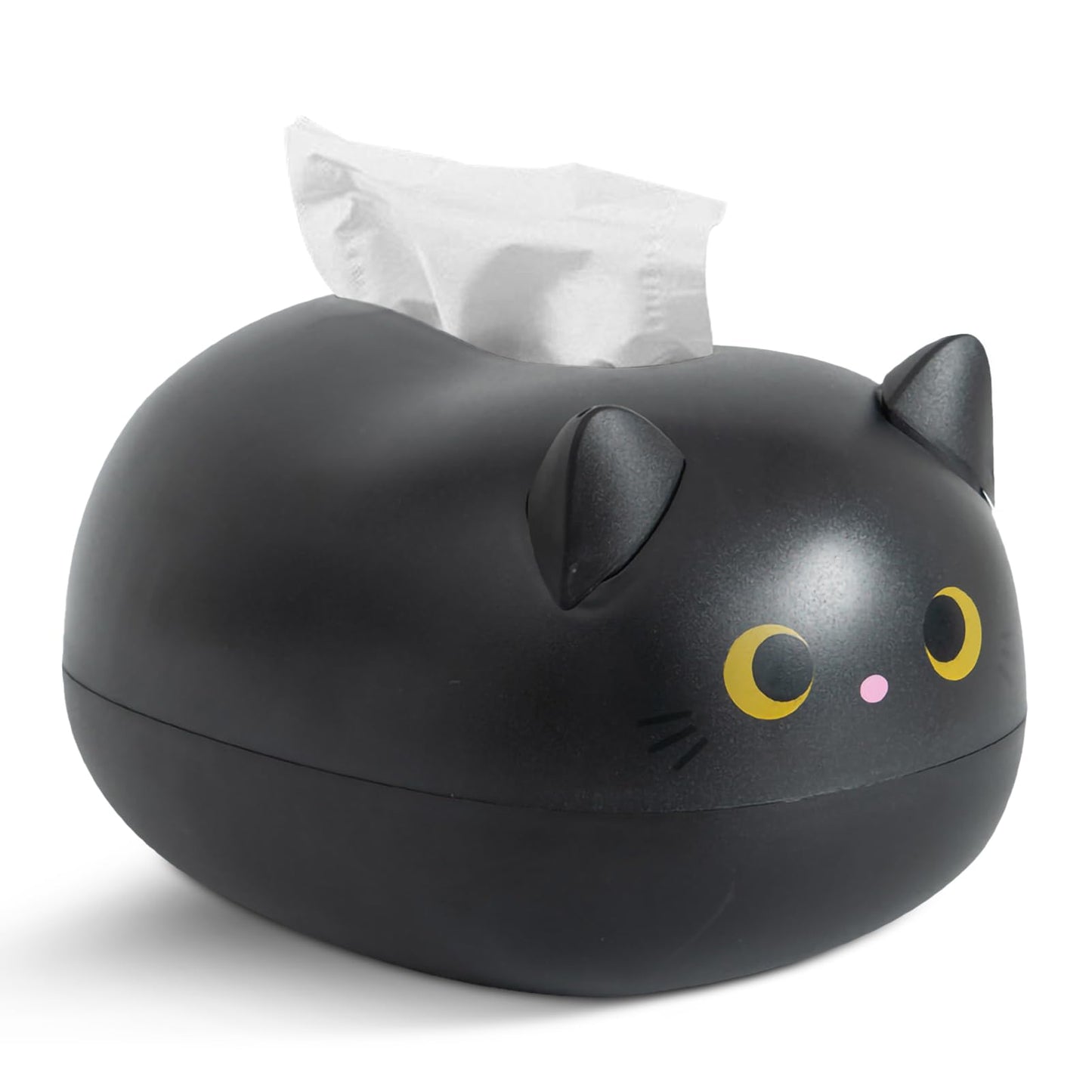 Cat Tissue Dispenser, Cartoon Toilet Paper Holder Cat Paper Dispenser Box Tissue Box with 2 Toothpick Holder for Car Home Bathroom Kitchen Office