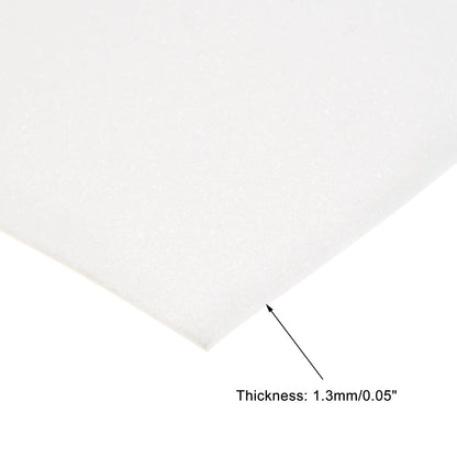 uxcell White Shiny EVA Foam Sheets 23.6x15.7in 1.3mm Thick for Crafts DIY 6 Pcs