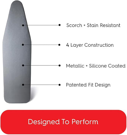 TIVIT Ironing Board Cover for Handi-Press Iron-A-Way Wall Mounted Ironing