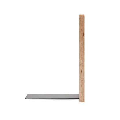 Pandapark Wood Decorative Bookends,Non-Skid Bookend for Shelves,Heavy Duty Bookends,Book Stand for Books/CDs,1 Pair