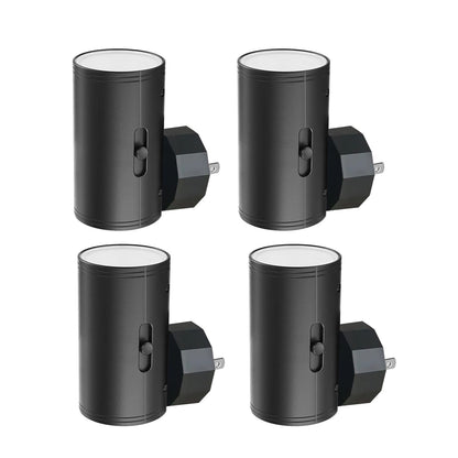 GEPLAD 4 Pack LED Night Light, Plug Into Wall, Dusk to Dawn Sensor, Soft White 3000K,Uplight & Downlight, for Bedroom, Stairway, Hallway,Bathroom Dimmable