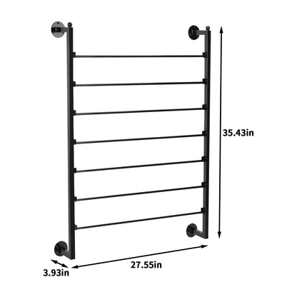ikare Ribbon Storage Organizer,Wall Mounted Ribbon Organizer,Wrapping Paper Rack,7-Tier Metal Ribbon Storage for Craft Room,Flower Shop,Christmas Gift Wrapping Paper