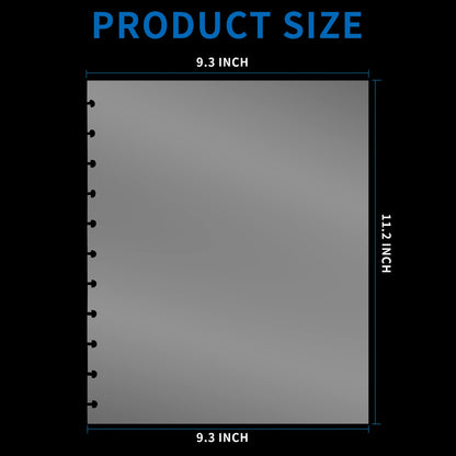 50 Piece Clear Sheet Protectors Page Protectors 8.5 x 11 Clear Binder Sheet Protectors Discbound Sheet Protectors for Discbound Holds Letter Size Discbound Binding Cover