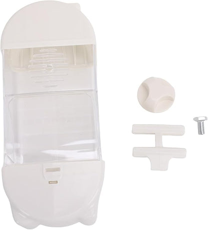 Focket Bird Feeder, 800ml Transparent No Mess Feeding Semi Enclosed Easy Top Fill Bird Feeding Box, Anti Scatter Tray with Hanging Design for Parakeets Cockatiels
