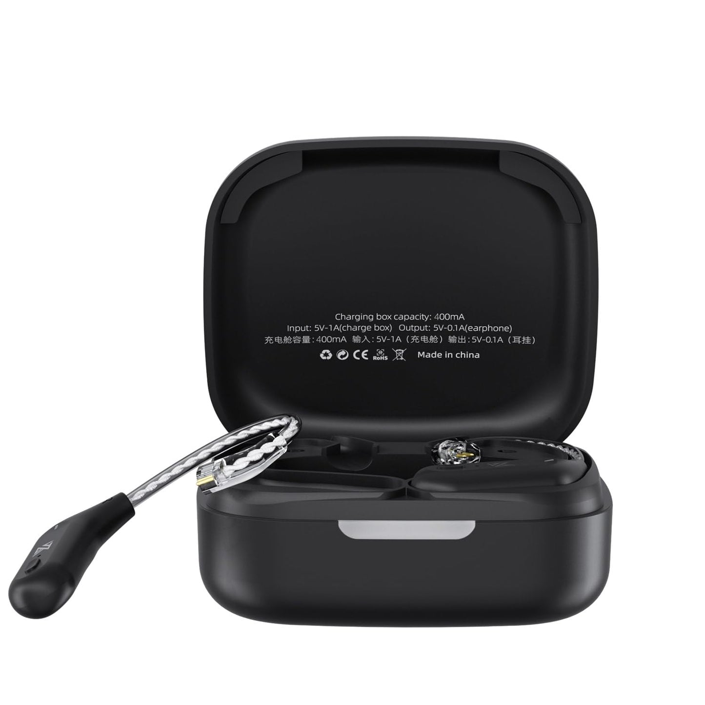 KZ AZ09 Wireless IEM Bluetooth Adapter 5.4 Module Noise Isolation C-pin Bluetooth Headphone for KZ ZS10 PRO/ZS12 PRO X/ZS10 PRO 2/ZSN Pro X/ZSN PRO/EDX PRO/Castor, CCA CRA/C12