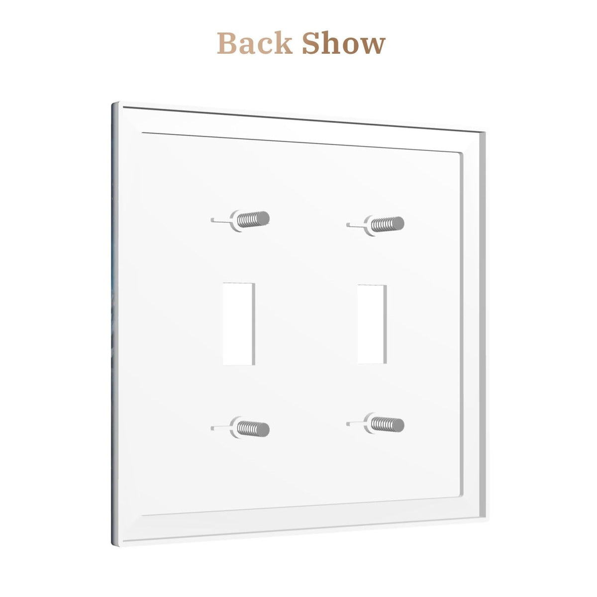 Decorative Art Light Switch Covers Enchanted Castle 2 Gang Double Toggle Wall Plate Decorative Switchcover Electrical Switchplate for Home Decor