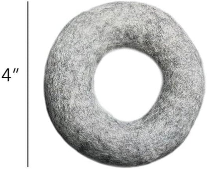 Wool Dog Ring Toy 2-Pack – Organic Eco Friendly Dog Rings for Small & Medium Dogs – Natural Non Toxic Dog Toys – Creature ECO