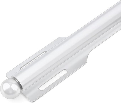 12" Valet Rod for Closet Pull Out (1 Pack, White)