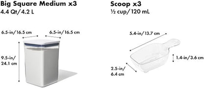 OXO New Good Grips 6-Piece POP Container Bulk Set