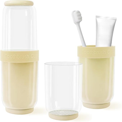 Toothbrush Cup with Cover, Travel Toothbrush Case Portable Toothbrush Holder