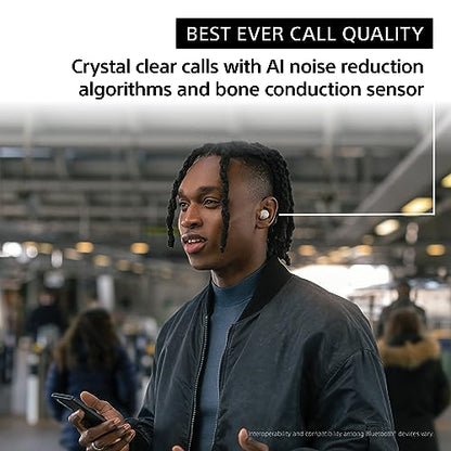 Sony WF-1000XM5 Premium Noise Cancelling Truly Wireless Bluetooth Earbuds & in-Ear Headphones with Alexa Built-in, Black