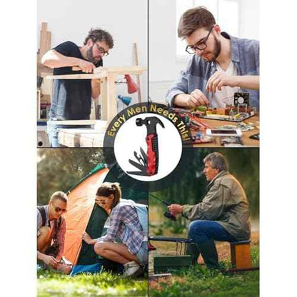 Stocking Stuffers for Men Dad Gifts, Multitool Camping Accessories 13-in-1 Survival Multi Tools Hammer, Christmas Cool Gadgets for Adults Him Boyfriend Husband Grandpa Women Birthday Valentines