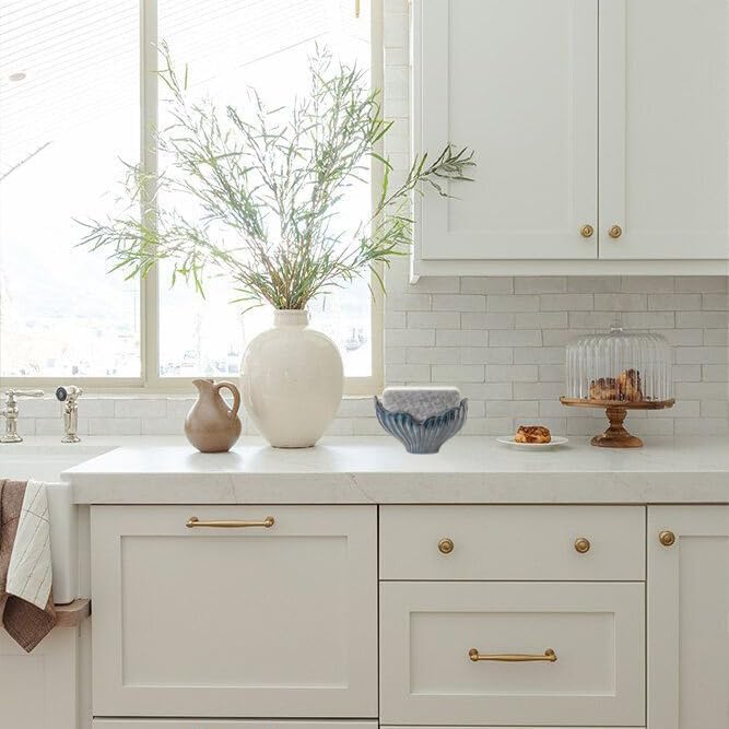 Sponge Holder for Kitchen Sink, Ceramic Sponge Holder