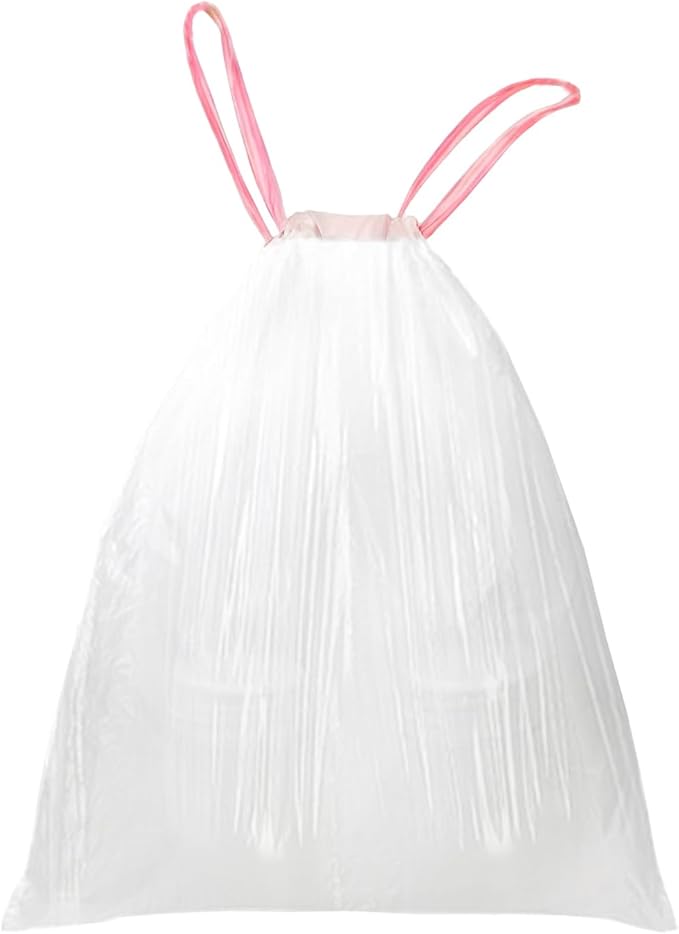 13 Gallon Trash Bags Drawstring, 63x70cm Size
