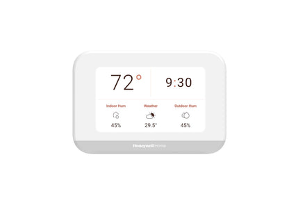 Honeywell Home X7B Smart Thermostat with Humidity Monitoring and Customizable Touchscreen Display, White