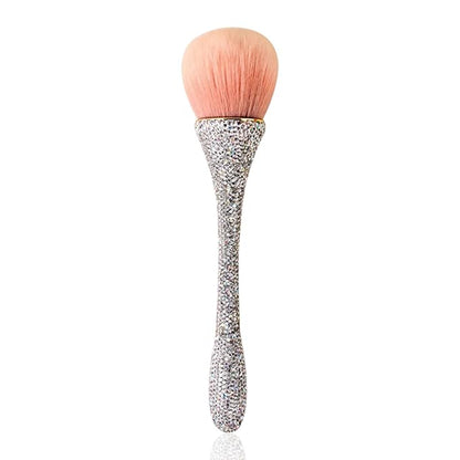 WOKOTO 1pcs White Shiny Rhinestone Nail Art Dust Brushes