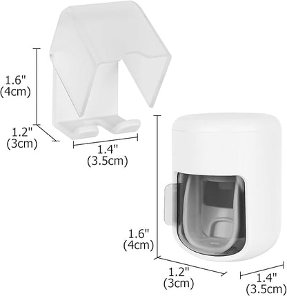 4 Pack Toothbrush Holder Wall Mounted