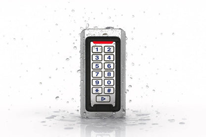 Door Access Control Keypad, Stainless Steel Outdoor IP68 Waterproof, 2000 Users, Wiegand 26-bit Input / Output, Tuya App Remote Control, RFID Card & PIN Code Entry, Doorbell Button