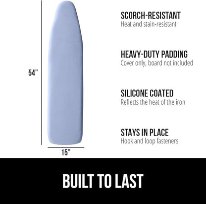 GORILLA GRIP The Original Ironing Board Cover and Pad, Silicone Coating
