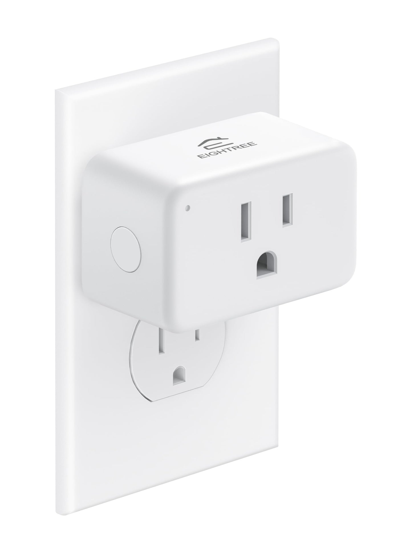 EIGHTREE Smart Plug 15A, Smart Plugs That Compatible with Alexa & Google Home & SmartThings, No Hub Required, Smart Outlet with Remote Control, Timer & Schedule, 2.4GHz WiFi Only, 4 Packs