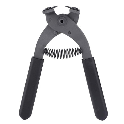 Leather Punch Tool Silent Pliers, 6.7in Handheld Leather Hole Punch Tool with 0.15in Head, DIY Leather Art Craft Hole Punch Stitching Hand Pliers for Belts Straps Saddles Shoes (4mm-4 Teeth)
