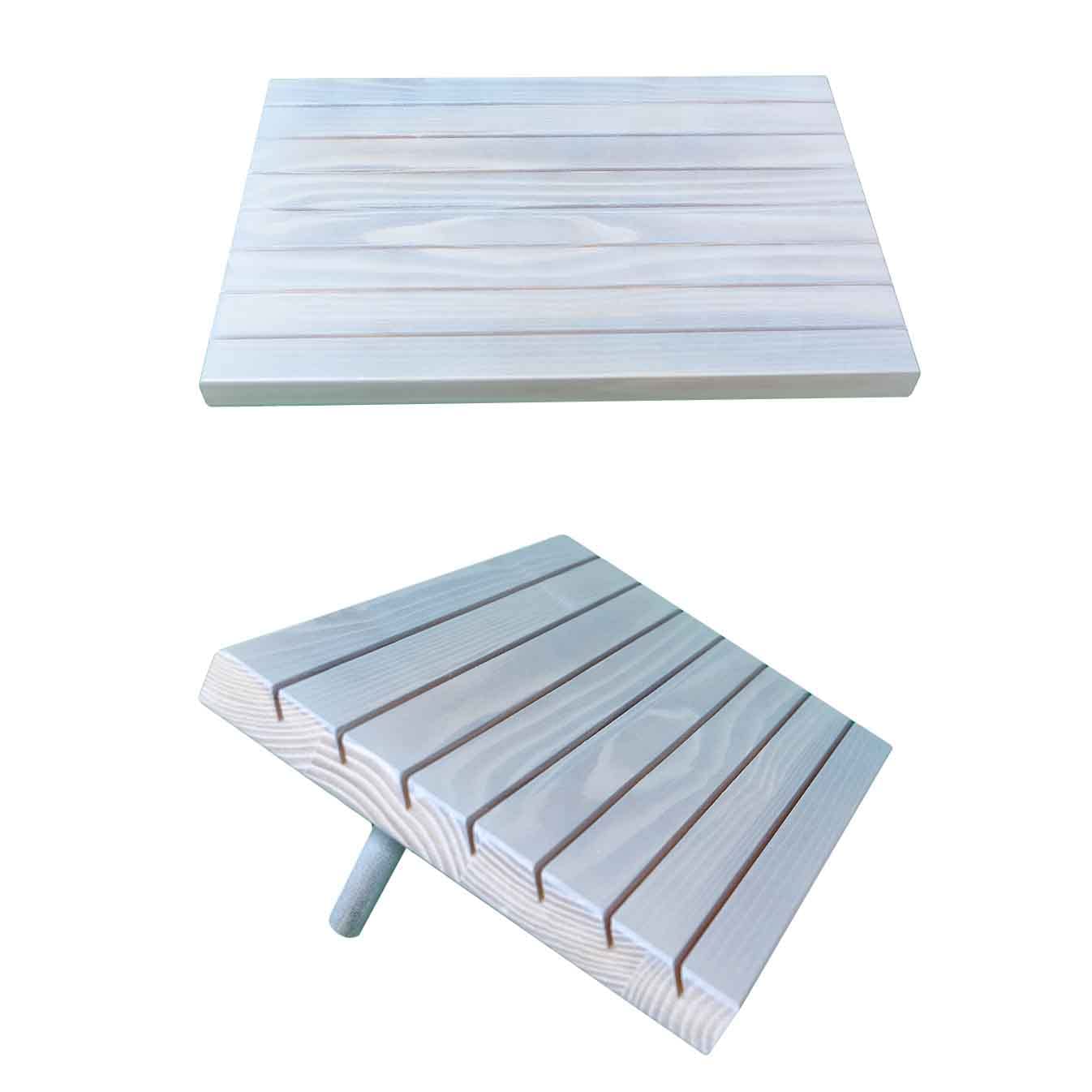 LUBANHAND Wooden Portable Earring Card Display stand For Vendors White