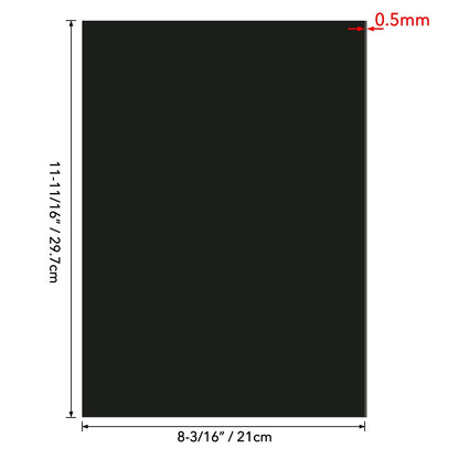 BAOFALI 5Pcs/Set A4 11.7x8.2inch Sheets Rubber Soft Magnet Sheet for Metal Cutting Dies Storage Orangize Crafts Tool Scrapbooking Arts and Crafts Flexible Placement Mats(Thickness0.5mm)