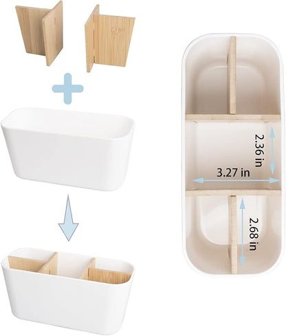 Toothbrush Holders for Bathrooms, Bamboo Tooth Brush Holder