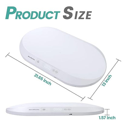MaxWorks Multi Function Digital Scale 88 lb Capacity Pet Scale for Dogs and Cats Accurate Infant and Toddler Growth Scale Shipping Scale with Backlit Display and Tare Function (51075)