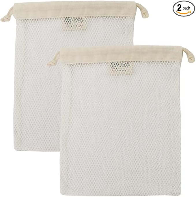 Simple Ecology Organic Cotton Mesh Laundry Bag; Machine Washing Bags