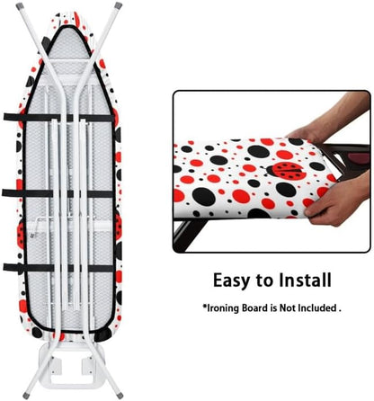 Cartoon Ladybug Ironing Board Cover 15x54 Inch Cute Lady Bug Iron Board Cover