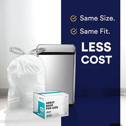 Plasticplace Custom Fit Trash Bags, Compatible
