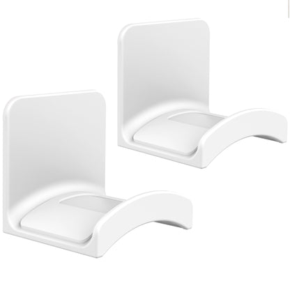SOKUSIN Headphone Stand Headset Holder - Adhesive Gaming Earphones Hanger, Universal Desk Wall Mount Hook for All Headphone/Controller, Compatible with Beats, AirPods Max,Sony, JBL (White-2PCS)