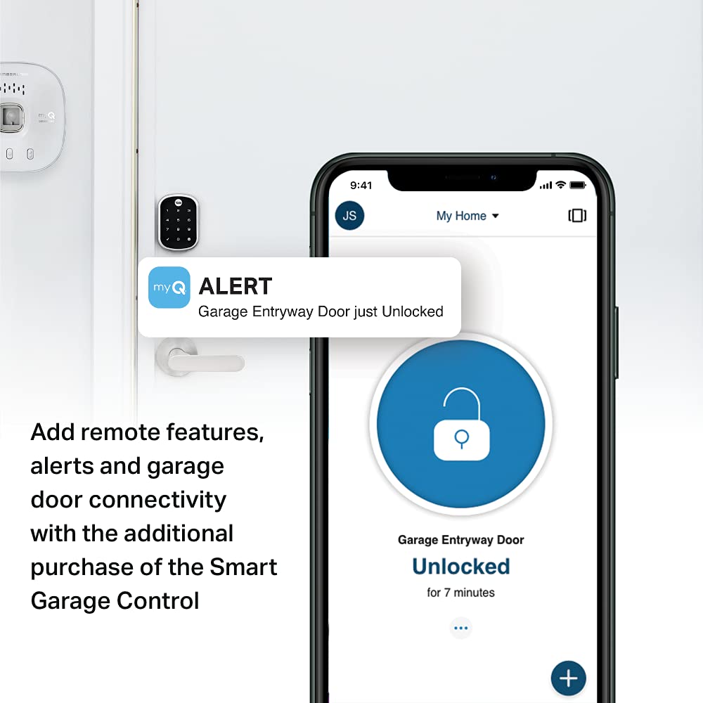 Yale | LiftMaster Smart Lock with Touchscreen Deadbolt - Works with myQ App & Key by Amazon in-Garage Delivery when paired with Smart Garage Hub (sold separately), Oil Rubbed Bronze