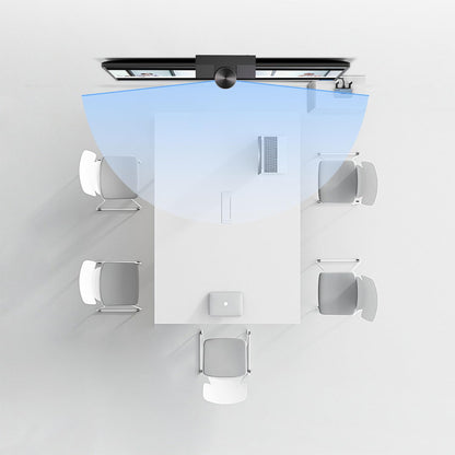 Panoramic 180° Video Camera, Immersive Video Conference Experience, both Overall and Speakers’ Close-up view, 1080P Webcam for Huddle Room and Homebased Office, Plug and Play with Micro SD Card Slot