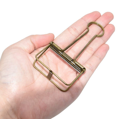 Extra Large Binder Clips 2 Inch, Big Paper Clamps Bronze for Office School Supplies (15Pcs)