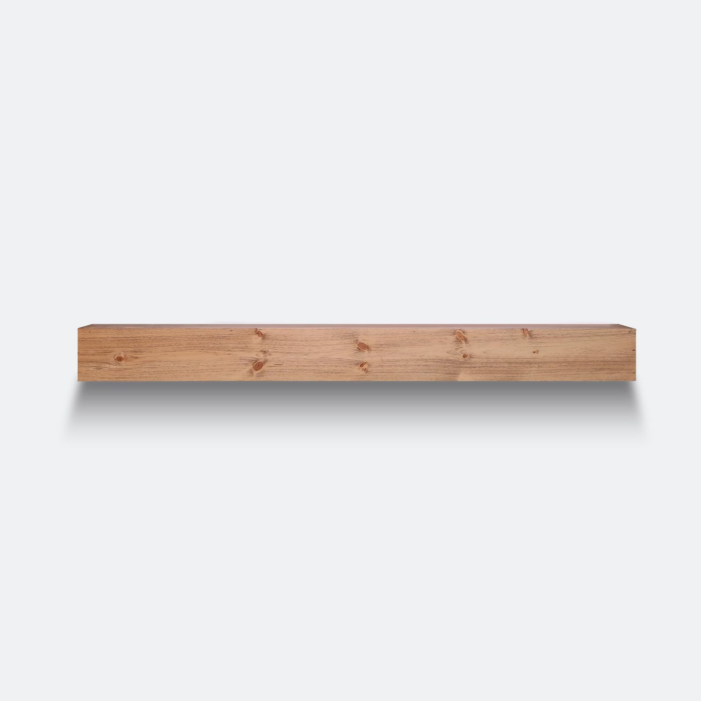 Urbandi Modern Fireplace Mantel, Contemporary, Floating Mantle, Shelf, Hand Crafted, (Brown, 60Lx6Hx8D)