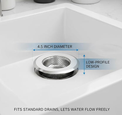 2-Pack 4.5 Inch Sink Strainers