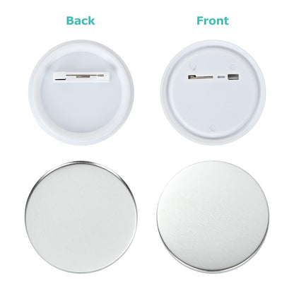 YAYODS 300 Pieces Button Maker Supplies 37mm/1.5 inch Round Badge Button Parts for Button Maker Machine, Includes Blank Pin Back Cover, Metal Cover, Clear Film