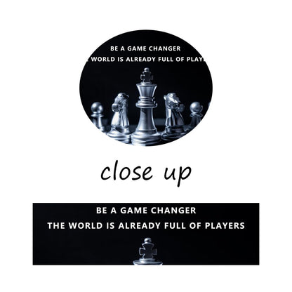 Inspirational Wall Art Be A Game Changer The World Is Already Full Of Players Motivational Chess Posters Pictures Office Wall Decor Print Canvas Painting Home Living Room Decor Framed [12''W X 18''H]