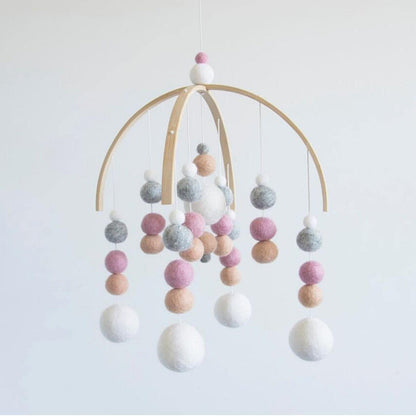 predolo 2 Set Mobile Hanging Frame DIY Baby Mobile Holder Easy Installation Gift Handmade Wooden Frame Kit for Hanging Rattle Newborn